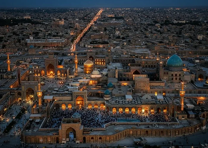 جاهای دیدنی مشهد در شب