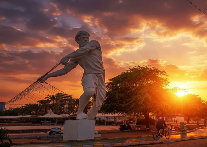 پارک ساحلی مرد ماهیگیر