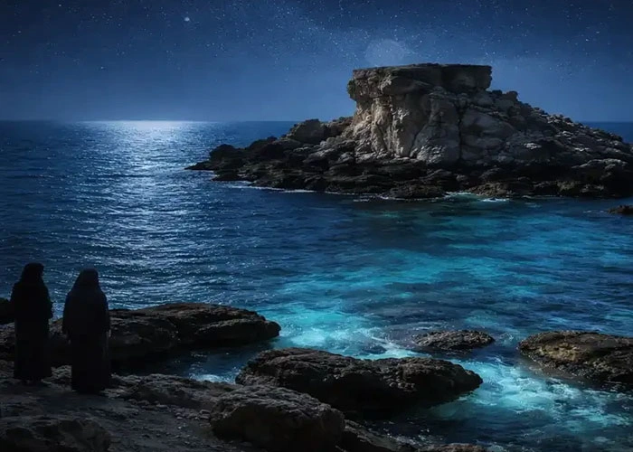 جزایر ناز در شب