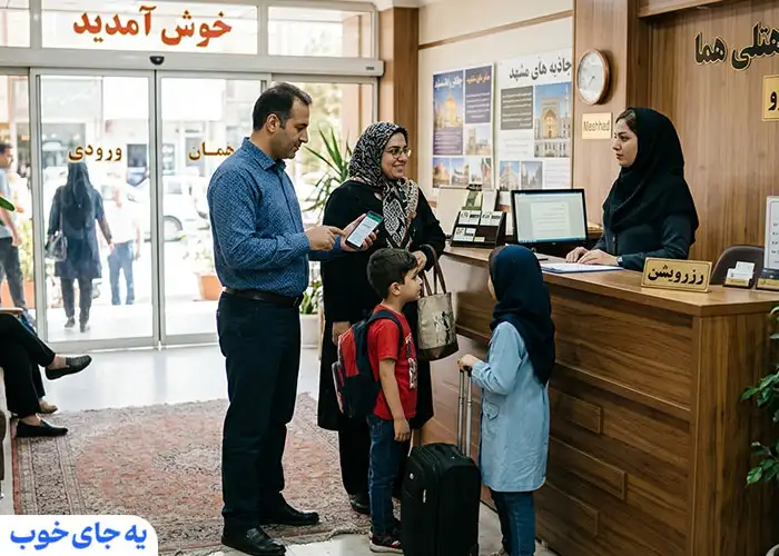 انواع تور مشهد با هتل آپارتمان نزدیک حرم