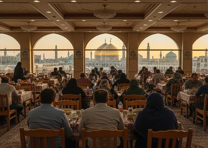 رستوران نزدیک حرم مشهد مناسب گروه های زیارتی بزرگ