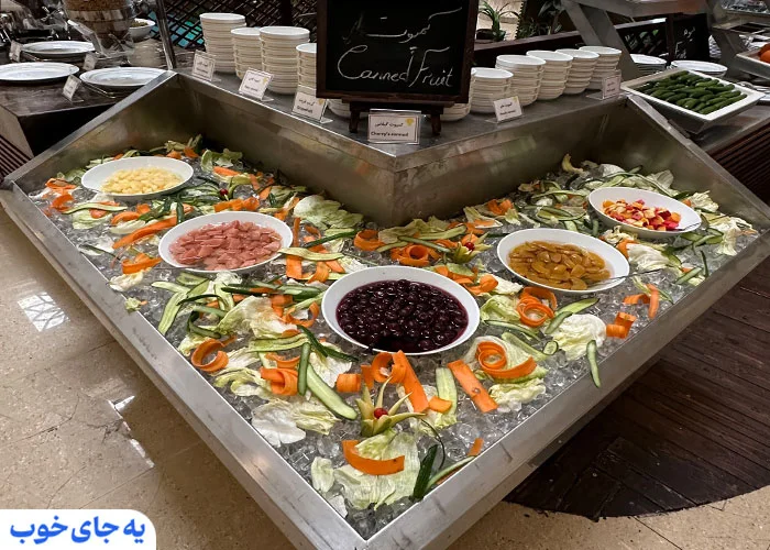 منو غذایی هتل داریوش کیش