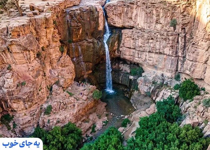 آبشار دره‌گاهان | از بهترین جاهای دیدنی یزد در بهار