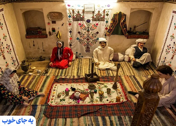 بخش‌هایی از خانه بومیان کیش