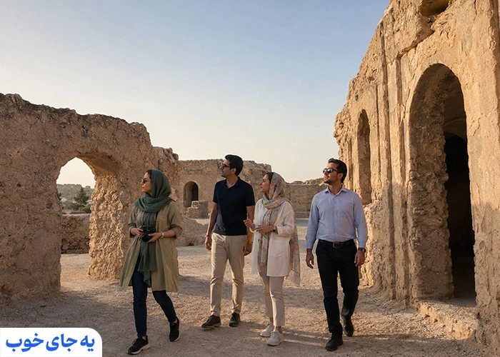 شهر تاریخی حریره کیش هنگام عکاسی