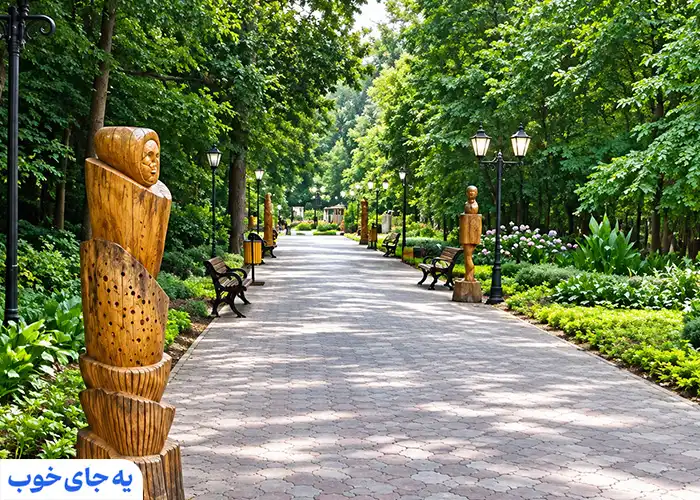 مسیر پیاده روی پارک مفاخر رشت مسیر پیاده روی پارک مفاخر رشت