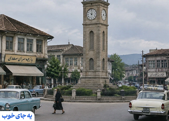 میدان ساعت ساری قدیم