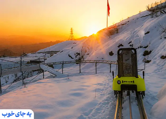 سورتمه تهران در زمستان
