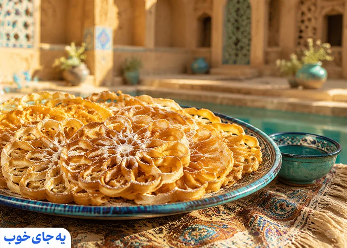 نان پنجره‌ای (منقا) | از ساده‌ترین سوغاتی‌های یزد
