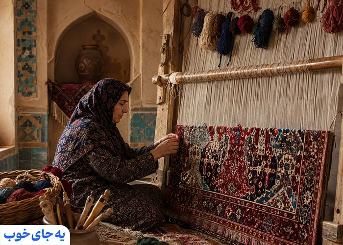 قالی‌بافی یزد | از ارزنده‌ترین صنایع دستی یزد