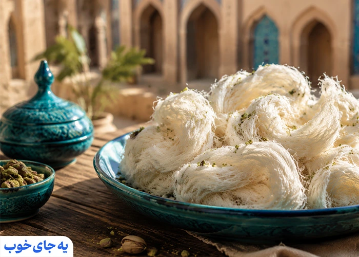 پشمک یزدی | از معروف‌ترین سوغات یزد