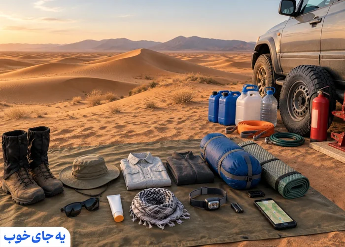چک لیست ضروری برای کویرگردی