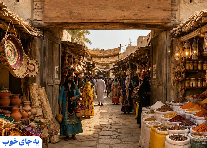 بازار محلی یکی از روستاهای قشم بازار محلی یکی از روستاهای قشم