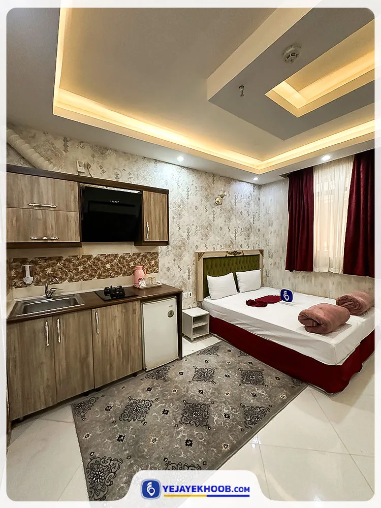 هتل آپارتمان دوستان مشهد - اتاق 2 تخته (1 تخت 2 نفره)