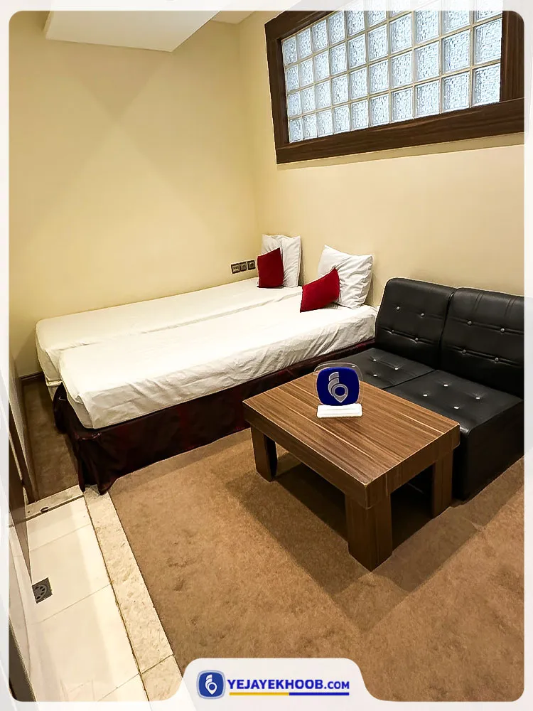 هتل هانی پارس مشهد - اتاق 2 تخته (2 تخت 1 نفره)