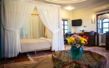 مجتمع گردشگری متین آباد نطنز - نمای اتاق 