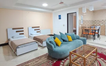 هتل آپارتمان برجیس خان به بین - اتاق 2 تخته (2 تخت 1 نفره)