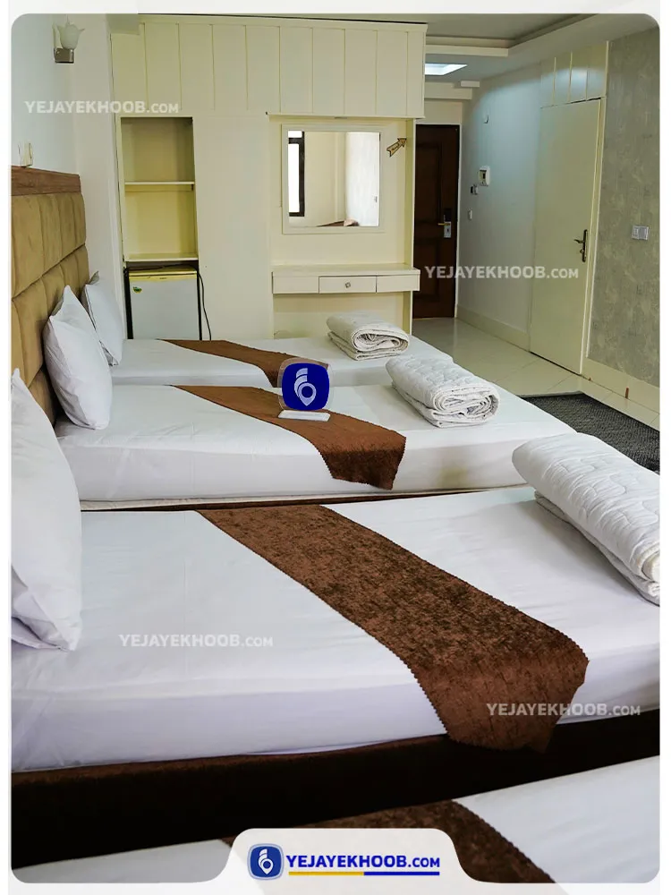 هتل بهارستان مشهد - اتاق 4 تخته (4 تخت 1 نفره)