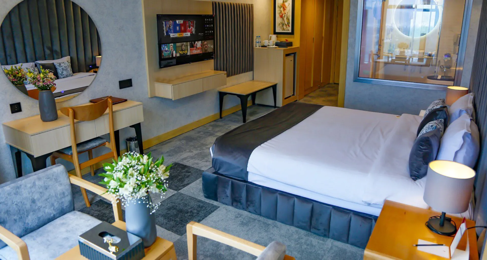 هتل بزرگ چمران شیراز - اتاق 2 تخته (1 تخت 2 نفره)