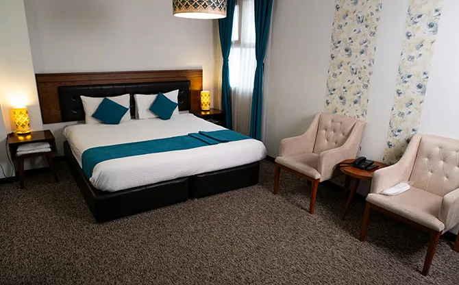 هتل آپارتمان ستیا تهران - اتاق 2 تخته (1 تخت 2 نفره)