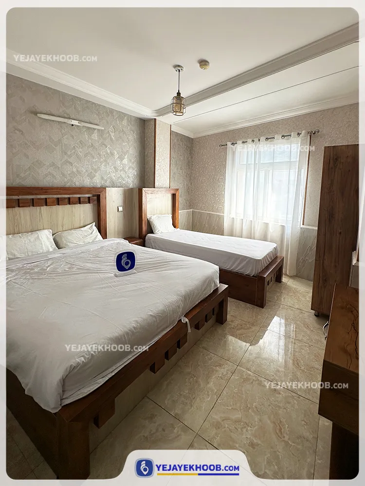 هتل آپارتمان دنیز قشم - اتاق 3 تخته (1 تخت 2 نفره 1 تخت 1 نفره)