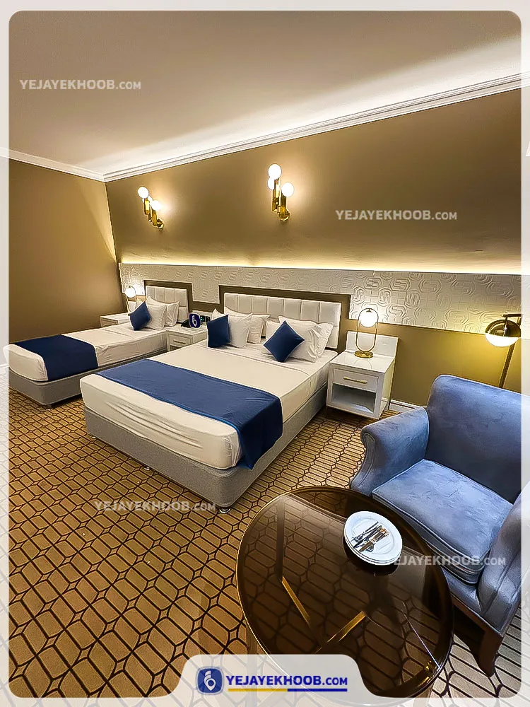 هتل آسمان رویال کیش - اتاق 3 تخته (1 تخت 2 نفره و 1 تخت 1 نفره)