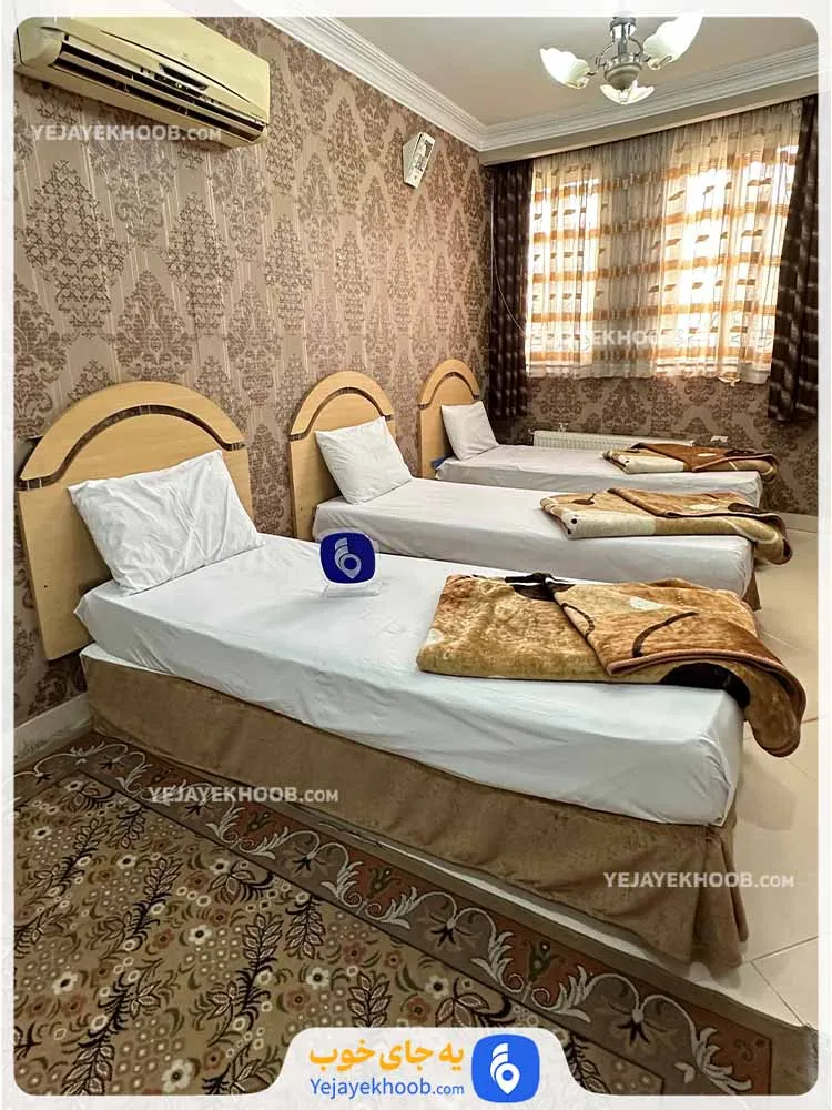 هتل آپارتمان یاسینی مشهد - اتاق 3 تخته (3 تخت 1 نفره)