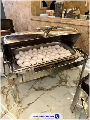 منوی صبحانه هتل آراد مشهد - تخم مرغ آبپز