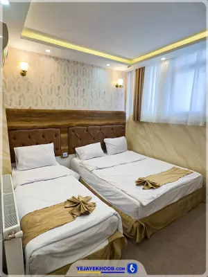 هتل عالی نو مشهد - اتاق ۳ تخته (۱ تخت ۲ نفره + ۱ تخت ۱ نفره)