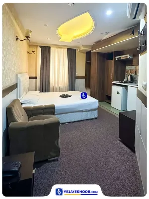 هتل آپارتمان سفرا مشهد - اتاق 2 تخته (1 تخت 2 نفره)