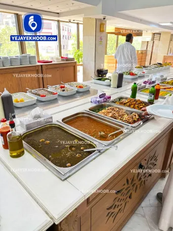 هتل الغدیر مشهد - رستوران (میز سلف سرویس)