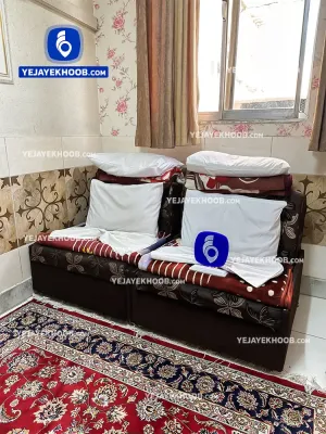 هتل آپارتمان بحرینی مشهد - اتاق ۲ تخته (۲ کاناپه تخت شو ۱ نفره)