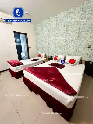 هتل آپارتمان راسپینا مشهد - اتاق ۳ تخته (۱ تخت ۲ نفره و ۱ تخت ۱ نفره)    