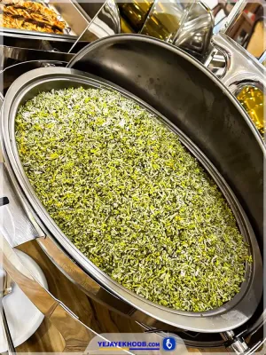 منوی ناهار هتل عالی نو مشهد - شوید پلو