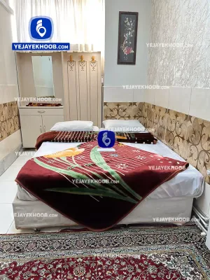 هتل آپارتمان بحرینی مشهد - اتاق ۲ تخته (1 تخت ۲ نفره)