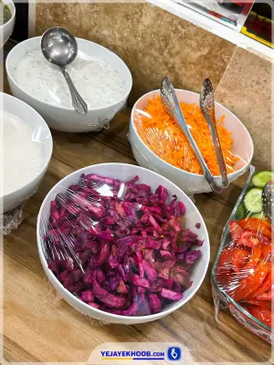 منوی ناهار هتل عالی نو مشهد - مخلفات