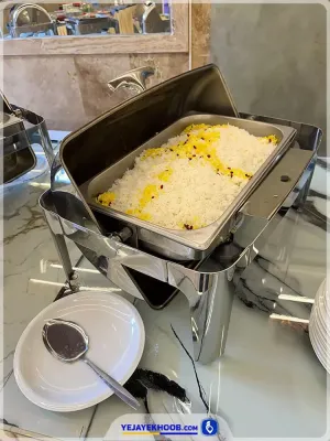 منوی ناهار هتل آراد مشهد - برنج سفید