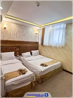 هتل عالی نو مشهد - اتاق ۳ تخته (۱ تخت ۲ نفره + ۱ تخت ۱ نفره)