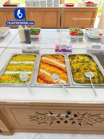 هتل الغدیر مشهد - رستوران (میز سلف سرویس)