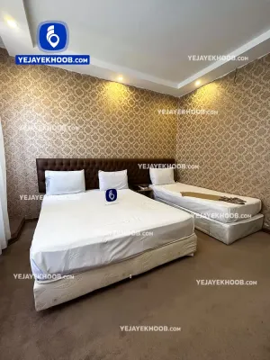 هتل آپارتمان افسون مشهد - اتاق ۳ تخته (۱ تخت ۲ نفره و ۱ تخت ۱ نفره)    