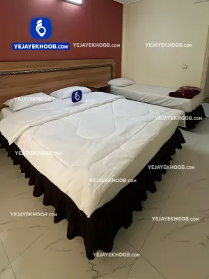 هتل آپارتمان تندیس مشهد - اتاق ۳ تخته (۱ تخت ۲ نفره و ۱ تخت ۱ نفره)