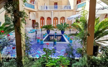 هتل بوتیک صارم الدوله ونوشک کرمانشاه - نمای محوطه 