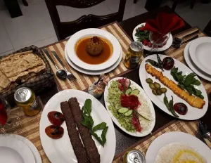 هتل کاسپین تبریز - منوی غذایی 