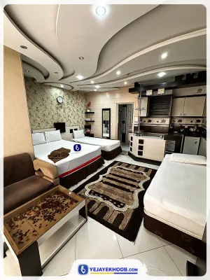 هتل اسپینو مشهد - اتاق 4 تخته (1 تخت 2 نفره و 2 تخت 1 نفره)