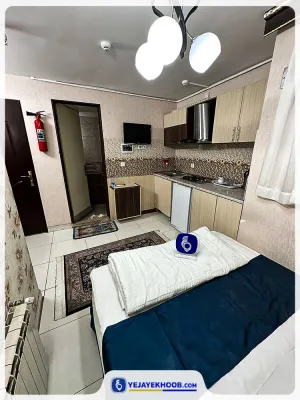 هتل آپارتمان صانع مشهد - اتاق 2 تخته (1 تخت 2 نفره)