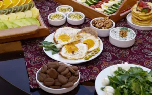 اقامتگاه سنتی باران آران و بیدگل - منو صبحانه 