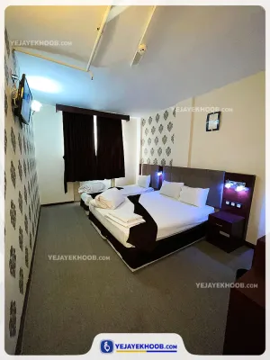 هتل آپارتمان حجت نو مشهد - اتاق 3 تخته (1 تخت 2 نفره و 1 تخت 1 نفره)