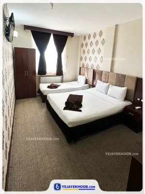 هتل آپارتمان حجت نو مشهد - اتاق 3 تخته (1 تخت 2 نفره و 1 تخت 1 نفره)