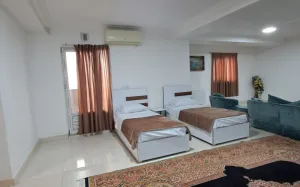 هتل آپارتمان برجیس خان به بین - اتاق 2 تخته (2 تخت 1 نفره)