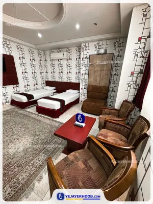 هتل آپارتمان هامون مشهد - اتاق 2 تخته (2 تخت 1 نفره)